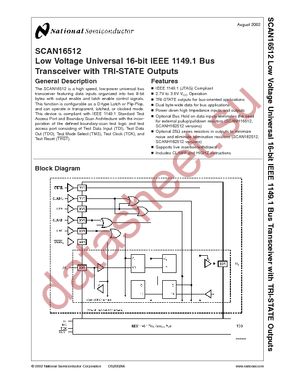 SCANH16512SM datasheet  